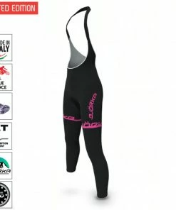 BJORKA Collant à Bretelles Femme Hiver Premium Noir / Rose 2022