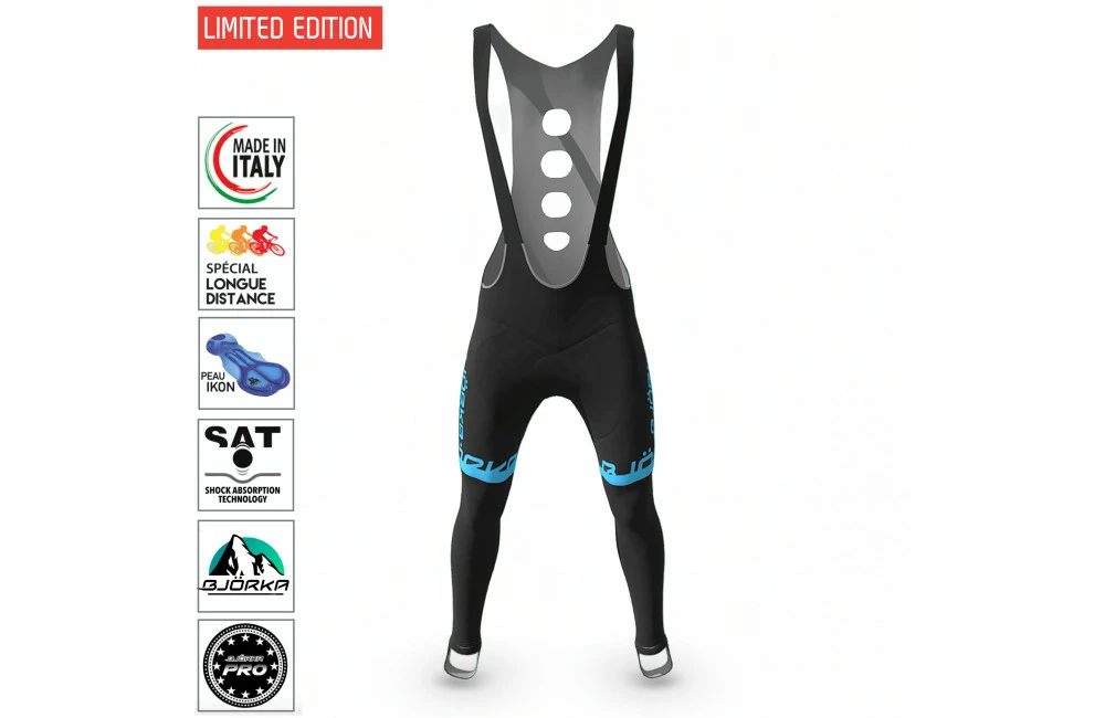 BJORKA Collant à Bretelles Hiver Team Winter Noir Bleu Turquoise 2022 3 BJORKA Collant à Bretelles Hiver Team Winter Noir Bleu Turquoise 2022