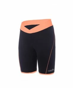 ZERO RH+ RH+ Cuissard Court Femme Pista Noir / Abricot 2022