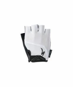 SPECIALIZED Gants Vélo Courts Body Geometry Dual-Gel Blanc
